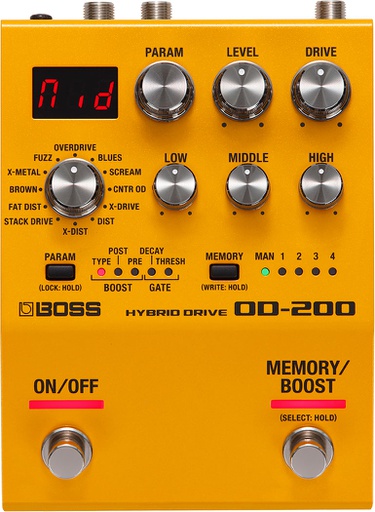 [OD-200] BOSS OD-200 Pédale Hybrid Drive