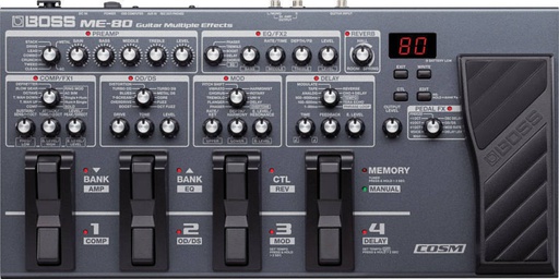 Pédale Multi-Effets Boss Guitar Multiple Effects ME-80
