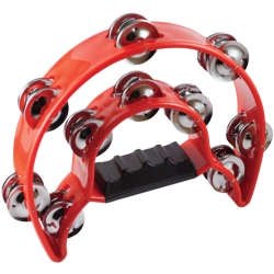 Tambourine Mano Percussion Double Rouge