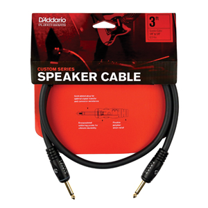 [PW-S-03] Câble Haut-parleur D'Addario 3 Pieds Noir