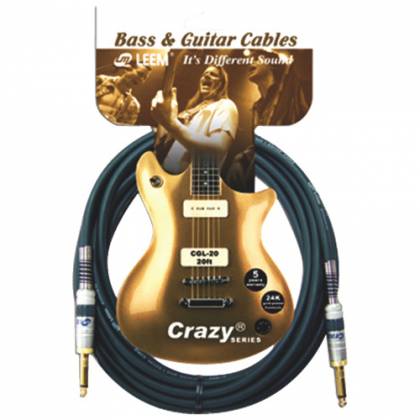 [CGS-10] Câble Instrument Leem Crazy 10 Pieds Noir