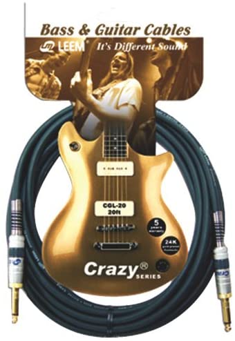[CGS-20] Câble Instrument Leem Crazy 20 Pieds Noir