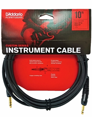 [PW-GS-10] Câble TRS D'Addario Planet Waves 10 Pieds Noir