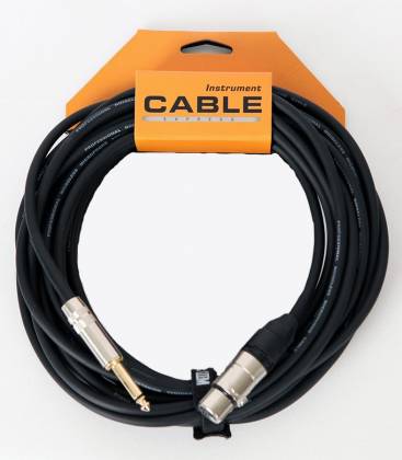 [BMH-25] Câble XLR Femelle-1/4 mâle Leem 25 Pieds Noir