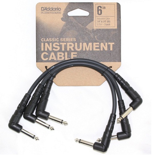 [PW-CGTP-305] Ensemble Câbles Pédale D'Addario Classic Series 6 Pouces Noirs