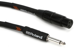 [RMC-B20-HIZ] Câble XLR Femelle-1/4 mâle Roland 20 Pieds Noir