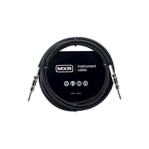 Câble Instrument MXR 10 Pieds Noir