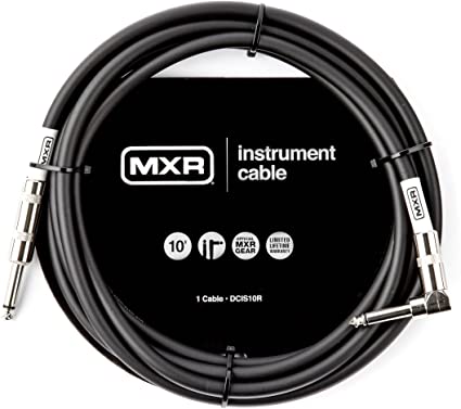 [DCIS10R] Câble Instrument MXR 10 Pieds avec Angle Droit Noir