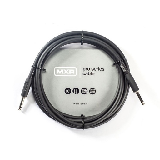 [DCIX10] Câble Instrument MXR Pro Series 10 Pieds Noir