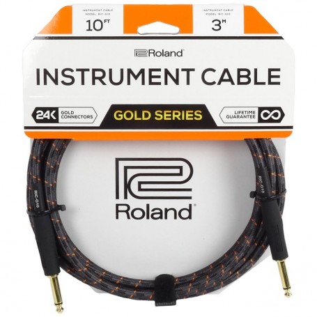 Câble Instrument Roland 10 Pieds Nylon Noir