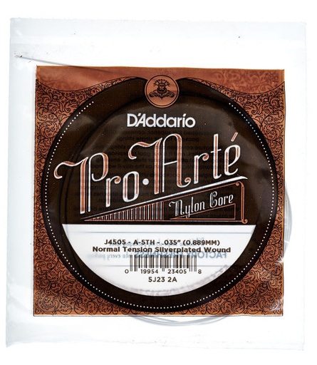 [J4505] 5e Corde Guitare Classique D'Addario Pro Arte Tension Normale