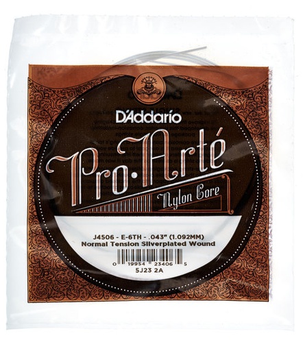 [J4506] 6e Corde Guitare Classique D'Addario Pro Arte Tension Normale