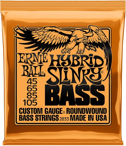 [2833EB] Cordes Basse Électrique Ernie Ball Hybrid Slinky 45-105