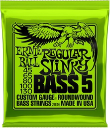 [2836EB] Cordes Basse Électrique Ernie Ball Regular Slinky 5 cordes 45-130