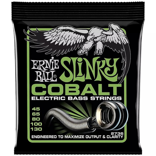 Cordes Basse électrique Ernie Ball Slinky Cobalt 5 cordes 45-130