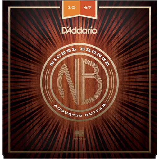 [NB1047] Cordes Guitare Acoustique D'Addario NB 10-47