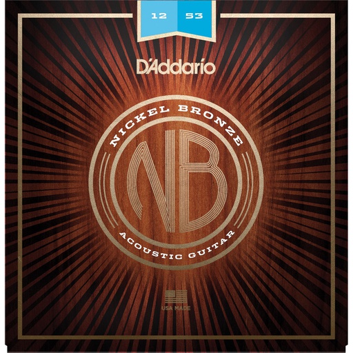 [NB1253] Cordes Guitare Acoustique D'Addario NB 12-53