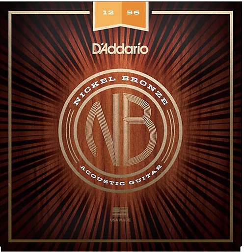 [NB1256] Cordes Guitare Acoustique D'Addario NB 12-56