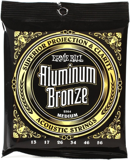 [2564EB] Cordes Guitare Acoustique Ernie Ball Aluminium Bronze 13-56