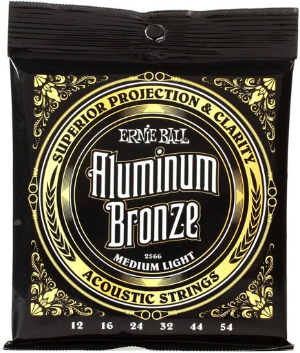 [2566EB] Cordes Guitare Acoustique Ernie Ball Aluminium Bronze 12-54
