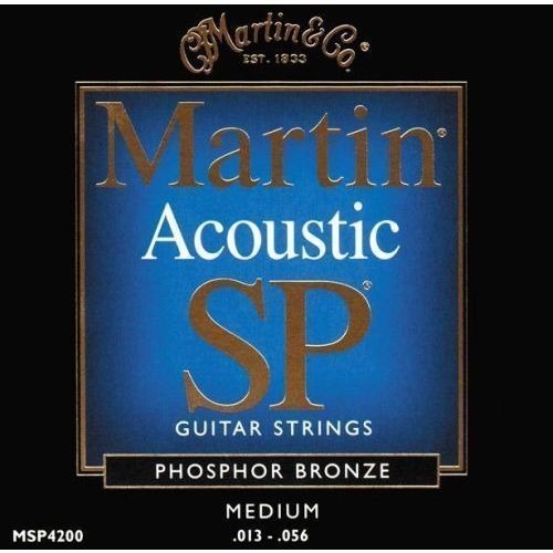 [MSP4200] Cordes Guitare Acoustique Martin Medium Phosphore Bronze 13-56