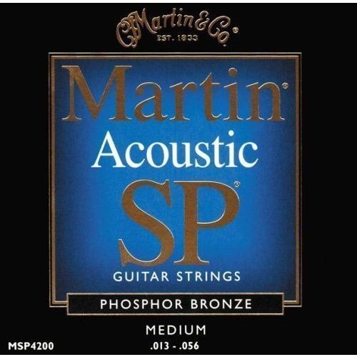 Cordes Guitare Acoustique Martin Medium Phosphore Bronze 13-56
