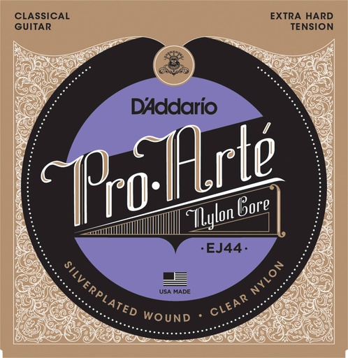[EJ44] Cordes Guitare Classique D'Addario Pro-Arté Tension Extra Forte