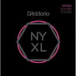 [NYXL0980] Cordes Guitare Électrique D'Addario NYXL 8 cordes 09-80
