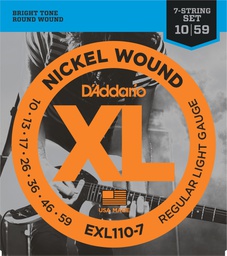 [EXL110-7] Cordes Guitare Électrique D'Addario XL Nickel Wound 7 cordes 10-59