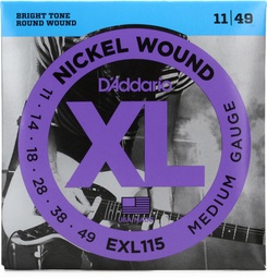 [EXL116] Cordes Guitare Électrique D'Addario XL Nickel Wound 11-52