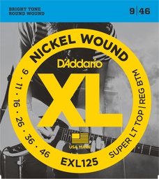 [EXL125] Cordes Guitare Électrique D'Addario XL Nickel Wound 9-46