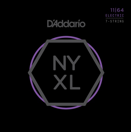[NYXL1164] Cordes Guitare Électrique D'Addario 7 Cordes NYXL 11-64