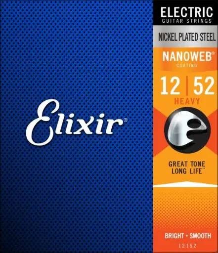 [12152] Cordes Guitare Électrique Elixir Nanoweb 12-52