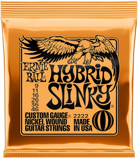 Cordes Guitare Électrique Ernie Ball Hybrid Slinky 9-46