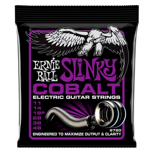 [2720EB] Cordes Guitare Électrique Ernie Ball Slinky Cobalt 11-48