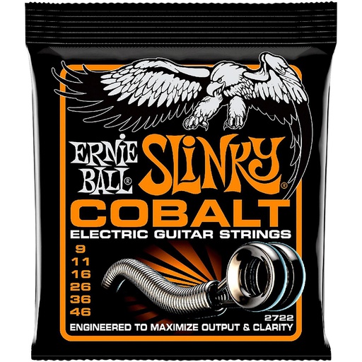 [2722EB] Cordes Guitare Électrique Ernie Ball Slinky Cobalt 9-46
