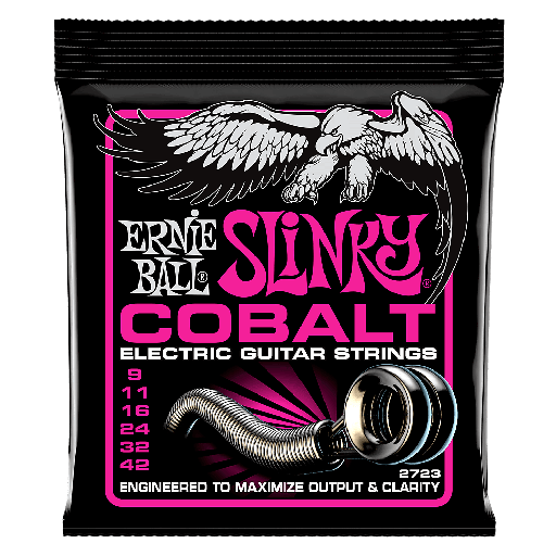 [2723EB] Cordes Guitare Électrique Ernie Ball Slinky Cobalt 9-42