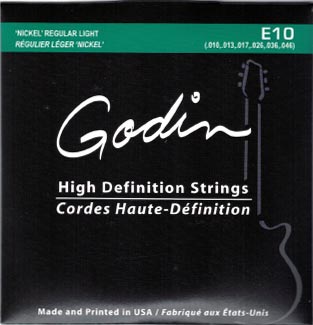 Cordes Guitare Électrique Godin Haute-Définition  E10 10-46