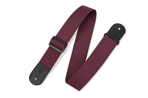 [M8POLY-BRG] Courroie Guitare Levy's M8POLY Bourgogne