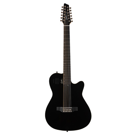 [048588] Godin A12 HG Noir Guitare Électro-Acoustique 12 Cordes