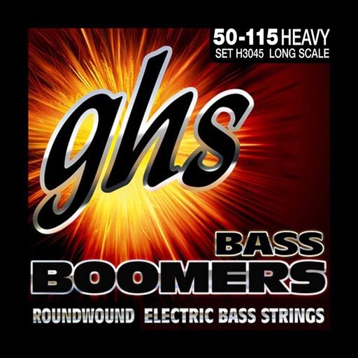 [H3045] Cordes Basse Électrique GHS Boomers Long Scale 50-115
