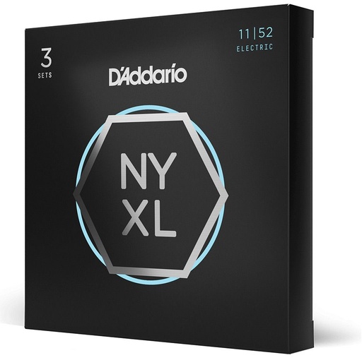 [NYXL1152-3P] Cordes Guitare Électrique D'Addario Paquet de 3 NYXL 11-52