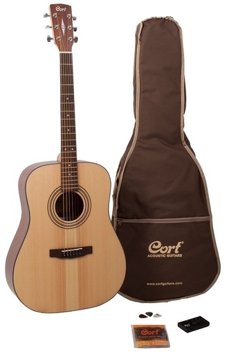 [EARTH-PACK-OP] Cort Earth Naturelle Ensemble Guitare Acoustique
