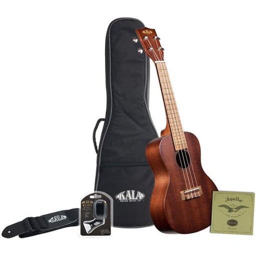 [KA-15C-BNDL] Ensemble Ukulélé Concert Kala Satin Mahogany