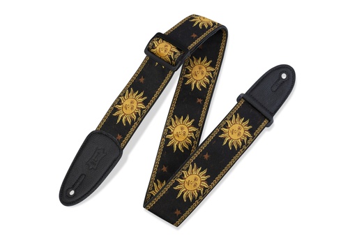 [MPJG-SUN-BLK] Courroie Guitare Levy's MPJG-SUN Noire