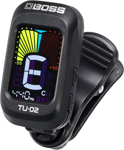 [TU-02] Accordeur à pince Boss Clip-on TU-02 Noir