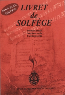 [VD142] Livret de Solfège Vincent-d'Indy 1ere, 2e et 3e années