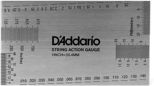 [PW-SHG-01] Règle pour Action Guitare D'Addario