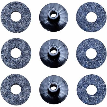 [ZFSPK] 6 Rondelles de Feutre pour Cymbales et 3 Manches