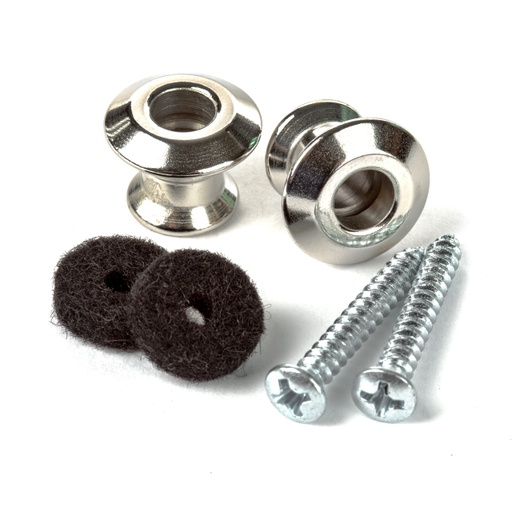 [2PSLS031N] Bouton de courroie Dunlop Chrome